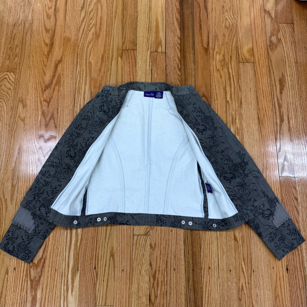 Vintage Hunt Club Gray Floral 90’s Button-Front Women's Jacket - Picture 12 of 14